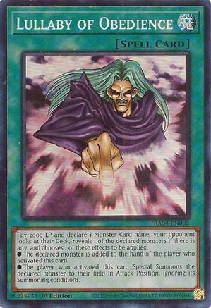 Lullaby of Obedience [RA04-EN085] Super Rare - Yu-Gi-Oh! - Card Brawlers | Quebec | Canada |