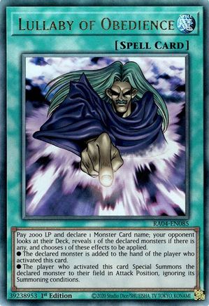 Lullaby of Obedience [RA04-EN085] Prismatic Ultimate Rare - Yu-Gi-Oh! - Card Brawlers | Quebec | Canada |