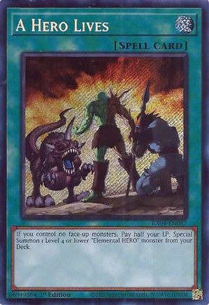 A Hero Lives [RA04-EN087] Secret Rare - Yu-Gi-Oh! - Card Brawlers | Quebec | Canada |