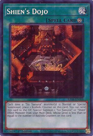 Shien's Dojo [RA04-EN088] Secret Rare - Yu-Gi-Oh! - Card Brawlers | Quebec | Canada |