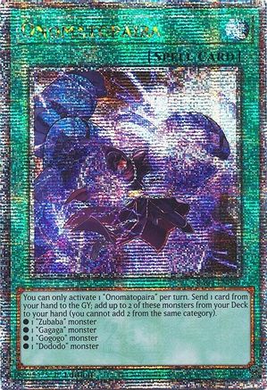 Onomatopaira [RA04-EN089] Quarter Century Secret Rare - Yu-Gi-Oh! - Card Brawlers | Quebec | Canada |