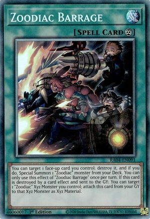 Zoodiac Barrage [RA04-EN091] Prismatic Collector's Rare - Yu-Gi-Oh! - Card Brawlers | Quebec | Canada |