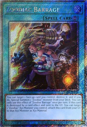 Zoodiac Barrage [RA04-EN091] Platinum Secret Rare - Yu-Gi-Oh! - Card Brawlers | Quebec | Canada |