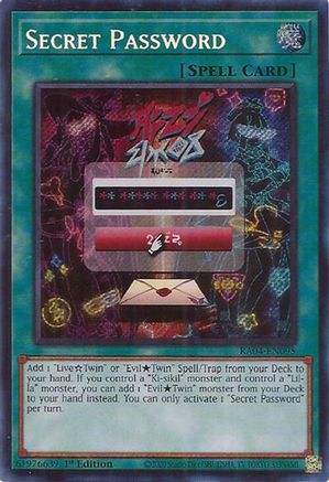 Secret Password [RA04-EN095] Secret Rare - Yu-Gi-Oh! - Card Brawlers | Quebec | Canada |