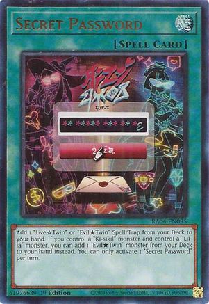 Secret Password [RA04-EN095] Ultra Rare - Yu-Gi-Oh! - Card Brawlers | Quebec | Canada |