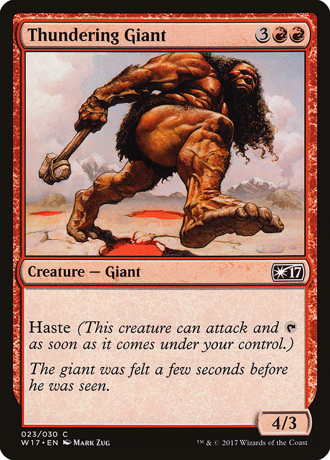 Thundering Giant [Welcome Deck 2017] - Magic: The Gathering - Card Brawlers | Quebec | Canada |