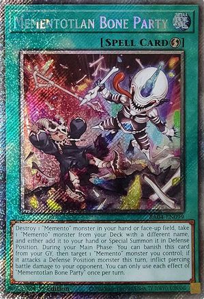 Mementotlan Bone Party [RA04-EN099] Platinum Secret Rare - Yu-Gi-Oh! - Card Brawlers | Quebec | Canada |