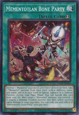 Mementotlan Bone Party [RA04-EN099] Super Rare - Yu-Gi-Oh! - Card Brawlers | Quebec | Canada |