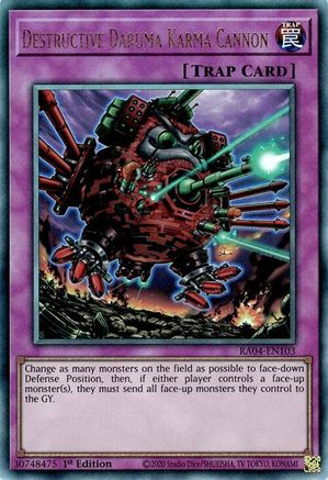 Destructive Daruma Karma Cannon [RA04-EN103] Prismatic Ultimate Rare - Yu-Gi-Oh! - Card Brawlers | Quebec | Canada |