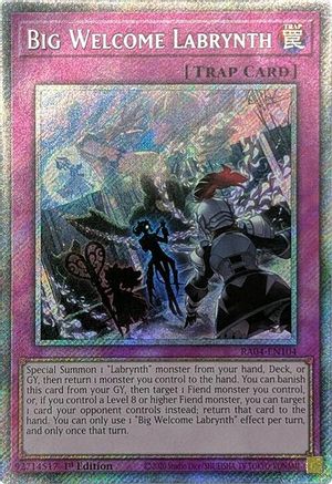 Big Welcome Labrynth [RA04-EN104] Platinum Secret Rare - Yu-Gi-Oh! - Card Brawlers | Quebec | Canada |