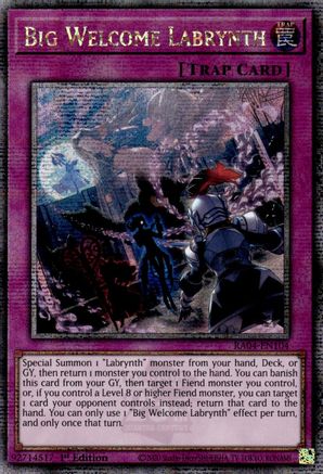 Big Welcome Labrynth [RA04-EN104] Quarter Century Secret Rare - Yu-Gi-Oh! - Card Brawlers | Quebec | Canada |