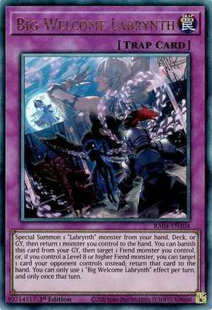 Big Welcome Labrynth [RA04-EN104] Prismatic Ultimate Rare - Yu-Gi-Oh! - Card Brawlers | Quebec | Canada |
