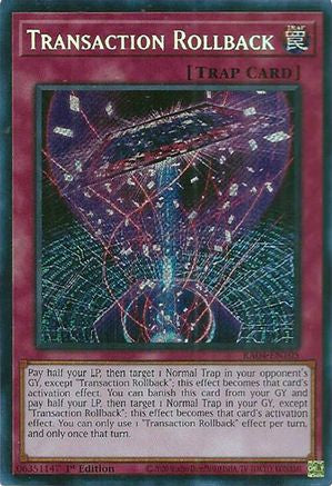 Transaction Rollback [RA04-EN105] Secret Rare - Yu-Gi-Oh! - Card Brawlers | Quebec | Canada |