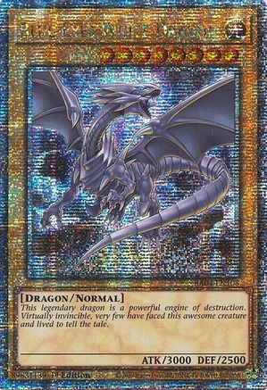 Dragon Blanc aux Yeux Bleus (8e Art) [RA04-EN108] Rare Secrète du Quart de Siècle 
