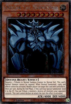Obelisk the Tormentor [RA04-EN116] Platinum Secret Rare - Yu-Gi-Oh! - Card Brawlers | Quebec | Canada |