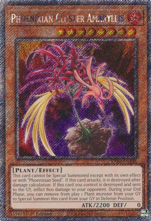 Phoenixian Cluster Amaryllis [RA04-EN136] Platinum Secret Rare - Yu-Gi-Oh! - Card Brawlers | Quebec | Canada |