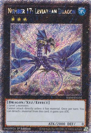 Number 17: Leviathan Dragon [RA04-EN154] Platinum Secret Rare - Yu-Gi-Oh! - Card Brawlers | Quebec | Canada |