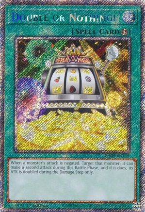 Double or Nothing! [RA04-EN156] Platinum Secret Rare - Yu-Gi-Oh! - Card Brawlers | Quebec | Canada |