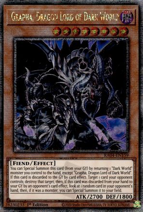 Grapha, Dragon Lord of Dark World [RA04-EN159] Quarter Century Secret Rare - Yu-Gi-Oh! - Card Brawlers | Quebec | Canada |