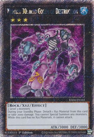 Number 30: Acid Golem of Destruction [RA04-EN165] Platinum Secret Rare - Yu-Gi-Oh! - Card Brawlers | Quebec | Canada |