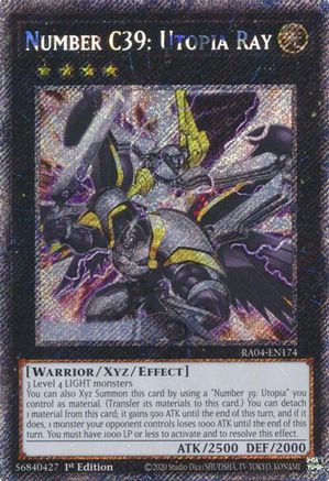Number C39: Utopia Ray [RA04-EN174] Platinum Secret Rare - Yu-Gi-Oh! - Card Brawlers | Quebec | Canada |