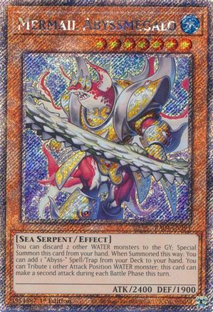 Mermail Abyssmegalo [RA04-EN191] Platinum Secret Rare - Yu-Gi-Oh! - Card Brawlers | Quebec | Canada |