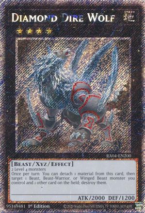 Diamond Dire Wolf [RA04-EN200] Platinum Secret Rare - Yu-Gi-Oh! - Card Brawlers | Quebec | Canada |
