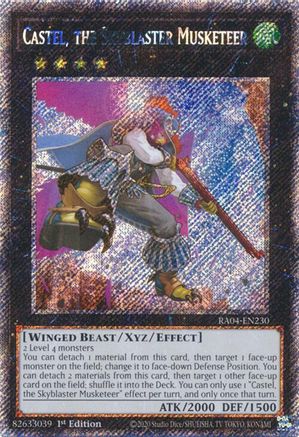 Castel, the Skyblaster Musketeer [RA04-EN230] Platinum Secret Rare - Yu-Gi-Oh! - Card Brawlers | Quebec | Canada |