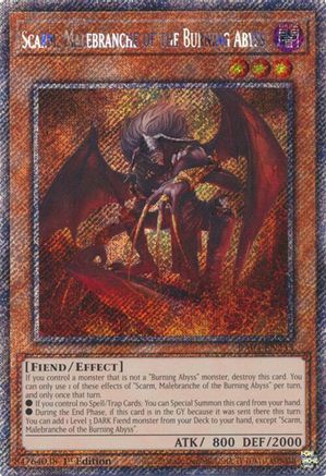 Scarm, Malebranche of the Burning Abyss [RA04-EN233] Platinum Secret Rare - Yu-Gi-Oh! - Card Brawlers | Quebec | Canada |