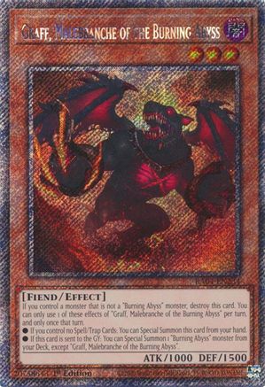 Graff, Malebranche of the Burning Abyss [RA04-EN234] Platinum Secret Rare - Yu-Gi-Oh! - Card Brawlers | Quebec | Canada |