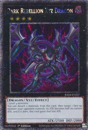 Dark Rebellion Xyz Dragon [RA04-EN237] Platinum Secret Rare - Yu-Gi-Oh! - Card Brawlers | Quebec | Canada |
