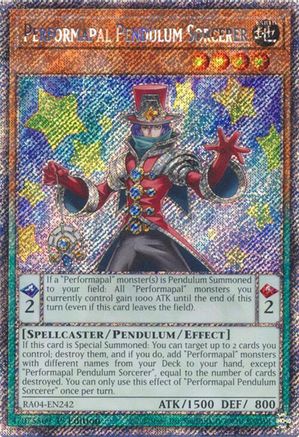 Performapal Pendulum Sorcerer [RA04-EN242] Platinum Secret Rare - Yu-Gi-Oh! - Card Brawlers | Quebec | Canada |
