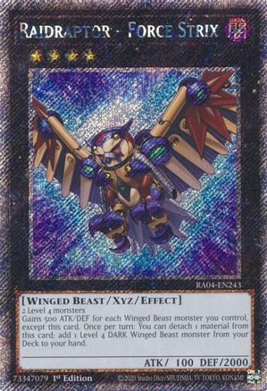 Raidraptor - Force Strix [RA04-EN243] Platinum Secret Rare - Yu-Gi-Oh! - Card Brawlers | Quebec | Canada |