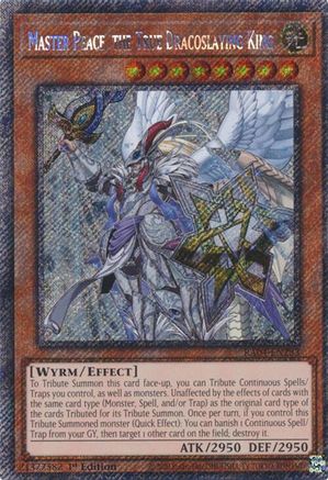 Master Peace, the True Dracoslaying King [RA04-EN283] Platinum Secret Rare - Yu-Gi-Oh! - Card Brawlers | Quebec | Canada |