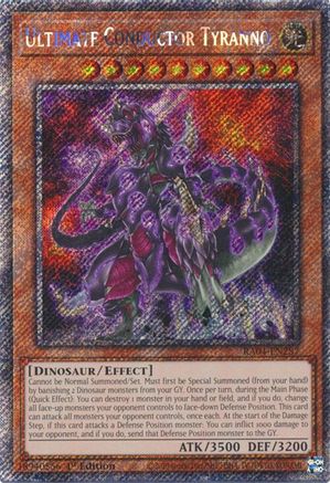 Conducteur ultime Tyranno [RA04-EN287] Platine Secret Rare 
