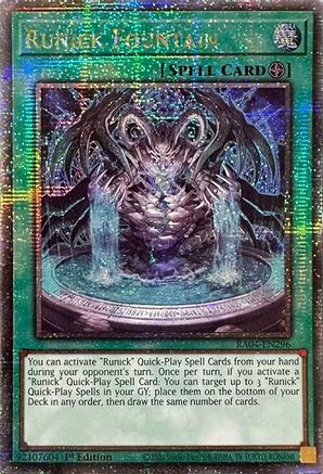 Runick Fountain [RA04-EN296] Quarter Century Secret Rare - Yu-Gi-Oh! - Card Brawlers | Quebec | Canada |