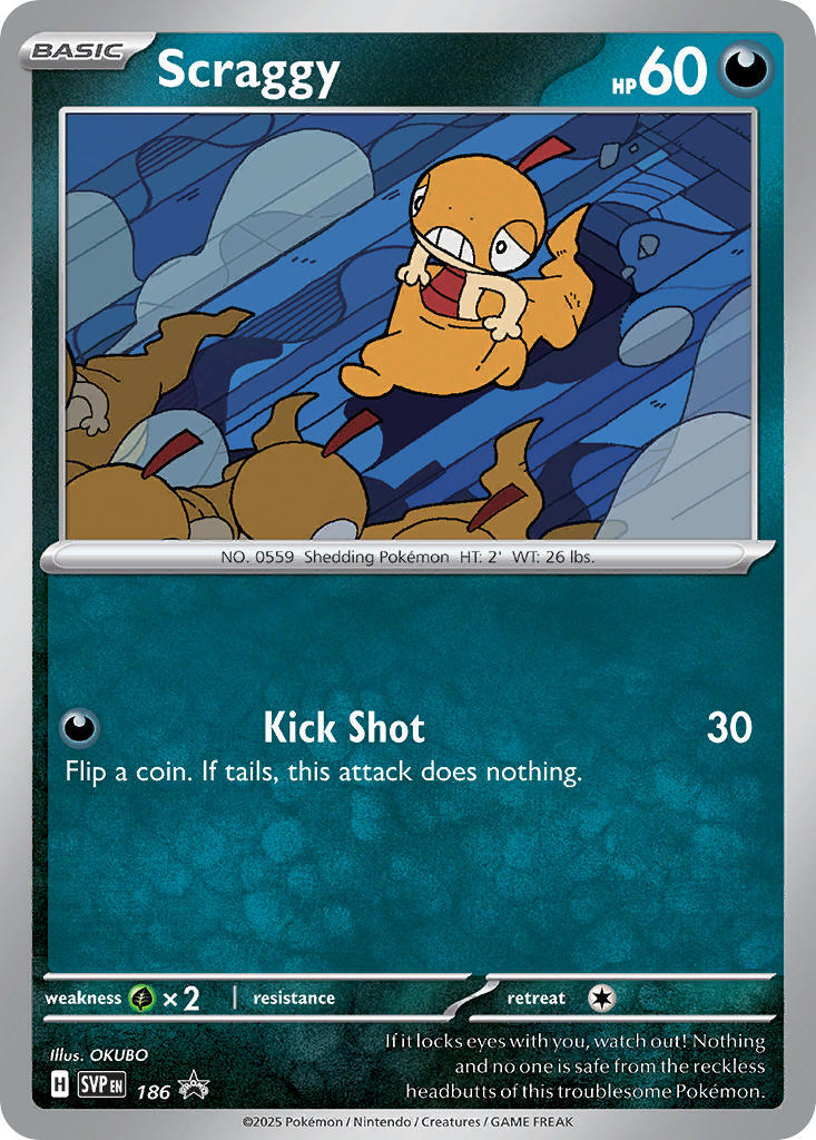 Scraggy (186) [Scarlet & Violet: Black Star Promos] - Pokémon - Card Brawlers | Quebec | Canada |