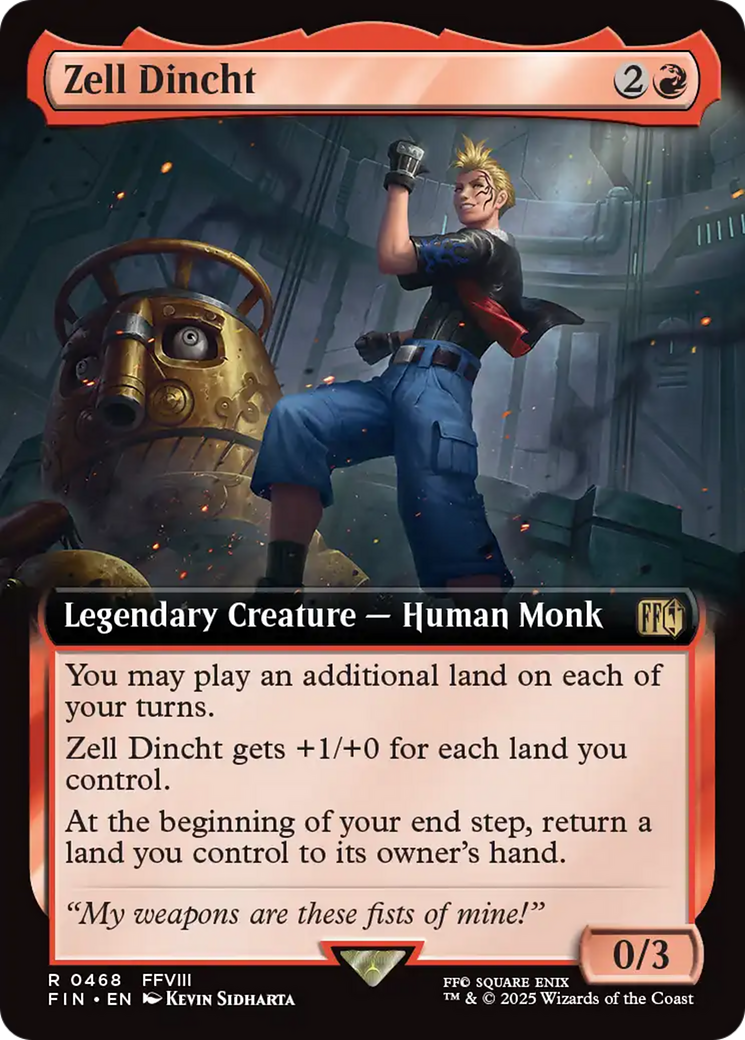 Zell Dincht (Extended Art) [FINAL FANTASY] - Magic: The Gathering - Card Brawlers | Quebec | Canada |