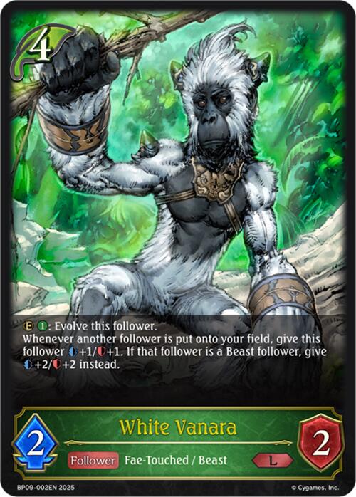 White Vanara (BP09-002EN) [Duet of Dawn and Dusk] - Bushiroad - Card Brawlers | Quebec | Canada |