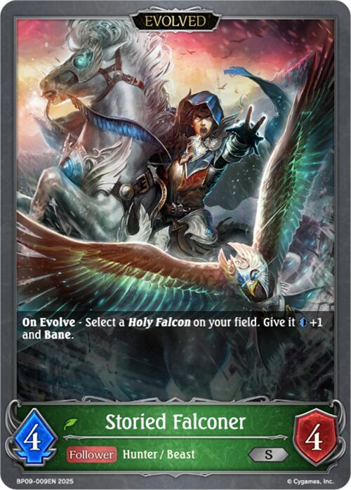 Storied Falconer (Evolved) (BP09-009EN) [Duet of Dawn and Dusk] - Bushiroad - Card Brawlers | Quebec | Canada |