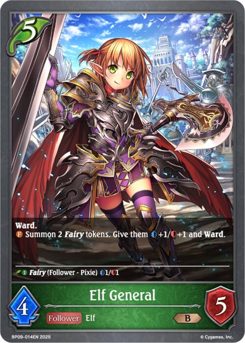 Elf General (BP09-014EN) [Duet of Dawn and Dusk] - Bushiroad - Card Brawlers | Quebec | Canada |
