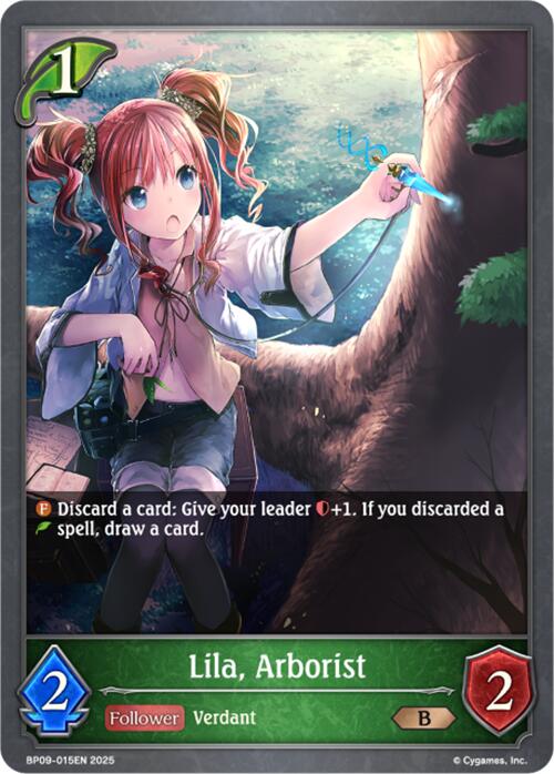 Lila, Arborist (BP09-015EN) [Duet of Dawn and Dusk] - Bushiroad - Card Brawlers | Quebec | Canada |