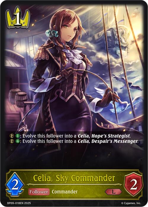 Celia, Sky Commander (BP09-018EN) [Duet of Dawn and Dusk] - Bushiroad - Card Brawlers | Quebec | Canada |