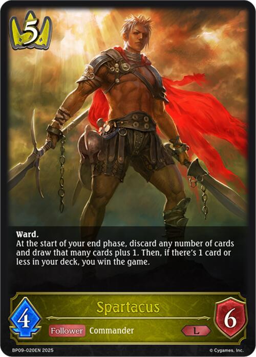 Spartacus (BP09-020EN) [Duet of Dawn and Dusk] - Bushiroad - Card Brawlers | Quebec | Canada |
