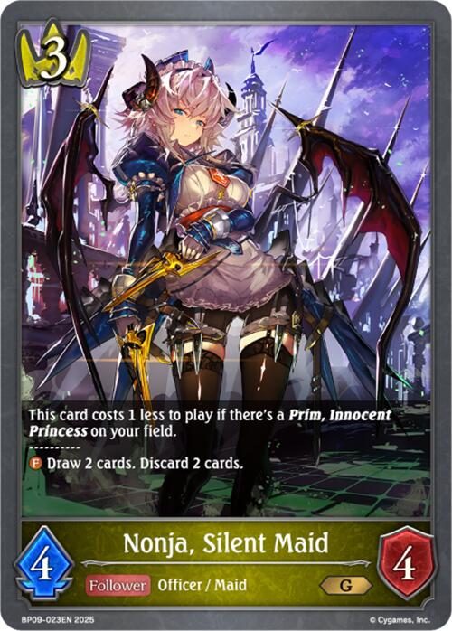 Nonja, Silent Maid (BP09-023EN) [Duet of Dawn and Dusk] - Bushiroad - Card Brawlers | Quebec | Canada |