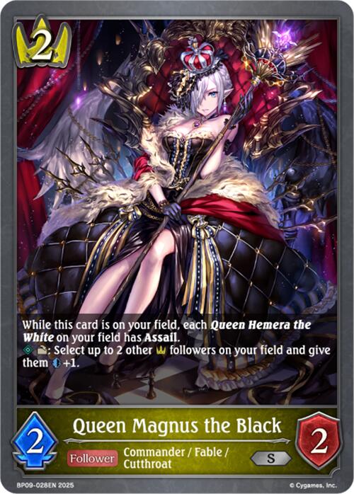 Queen Magnus the Black (BP09-028EN) [Duet of Dawn and Dusk] - Bushiroad - Card Brawlers | Quebec | Canada |
