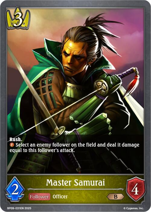 Master Samurai (BP09-031EN) [Duet of Dawn and Dusk] - Bushiroad - Card Brawlers | Quebec | Canada |
