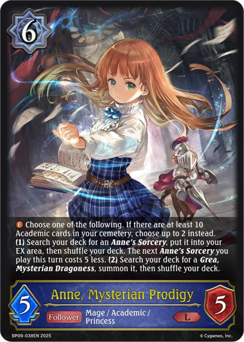 Anne, Mysterian Prodigy (BP09-038EN) [Duet of Dawn and Dusk] - Bushiroad - Card Brawlers | Quebec | Canada |