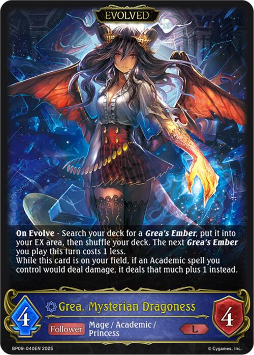 Grea, Mysterian Dragoness (Evolved) (BP09-040EN) [Duet of Dawn and Dusk] - Bushiroad - Card Brawlers | Quebec | Canada |