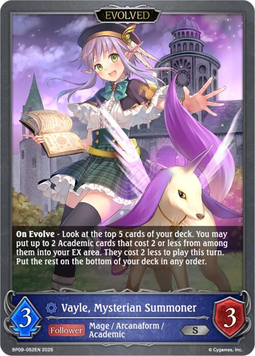 Vayle, Mysterian Summoner (Evolved) (BP09-052EN) [Duet of Dawn and Dusk] - Bushiroad - Card Brawlers | Quebec | Canada |